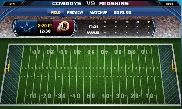 GAMETRAX - Dallas Cowboys vs. Washington Redskins - The Boys Are Back blog