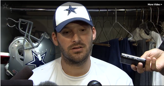 DALLAS MEDIA BROUGHT DOWN TO EARTH - Tony Romo tells reporters when it comes to the actual game, 'You guys just don't matter'