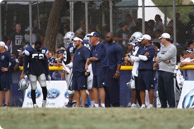 2013 TRAINING CAMP REPORT - Dallas Cowboys get taste of real football with Blue & White scrimmage - Monte Kiffin